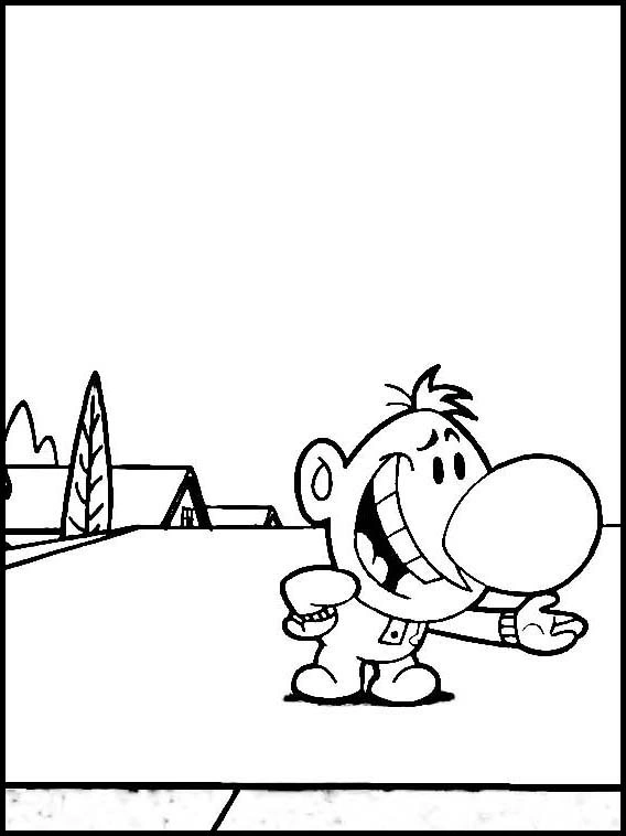 Billy in Pajamas coloring page